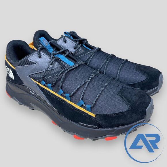 NEW The North Face Vectiv Taraval Hiking  Black Orange Men's Size 13 NF0A7W4S - Picture 1 of 7